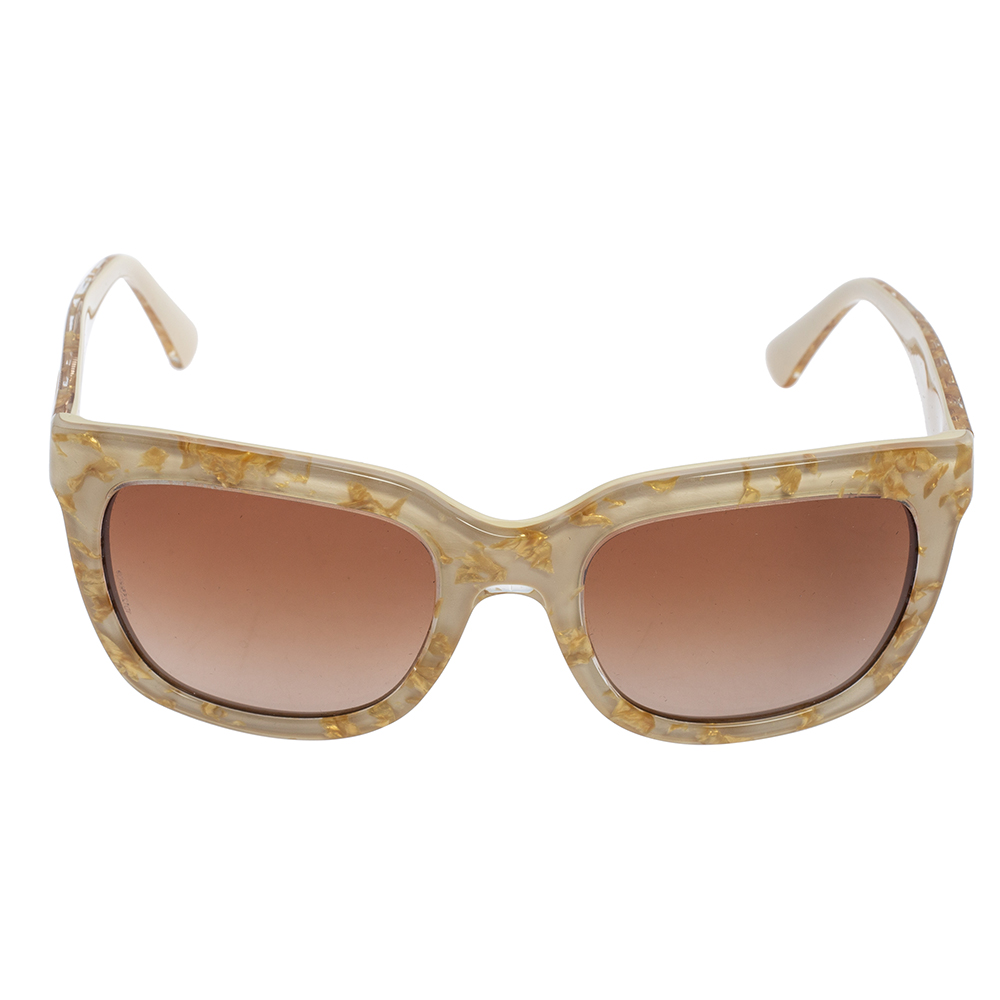 

Dolce & Gabbana Gold Havana/ Brown Gradient DG4197 Square Sunglasses