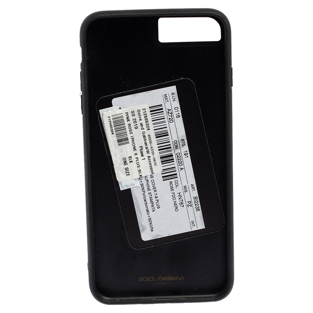 

Dolce & Gabbana Multicolor Rose Print Leather iPhone 7/8 Plus Case