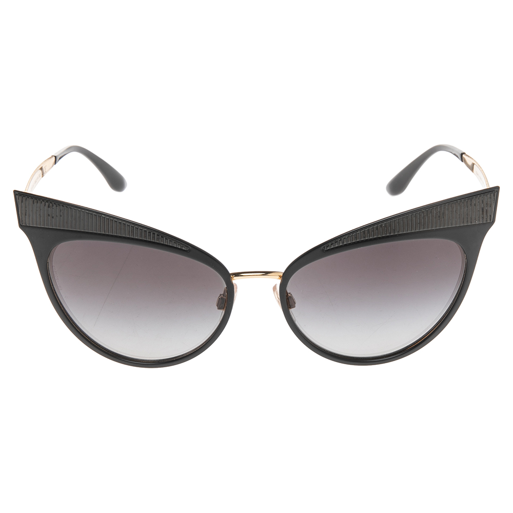 

Dolce & Gabbana Black DG2178 Gradient Cat Eye Sunglasses