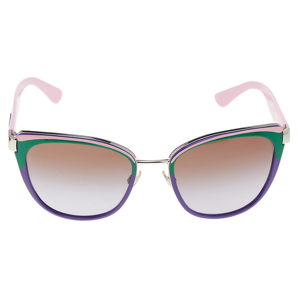 

Dolce & Gabbana Colorblock / Brown Gradient DG2107 Oversized Sunglasses