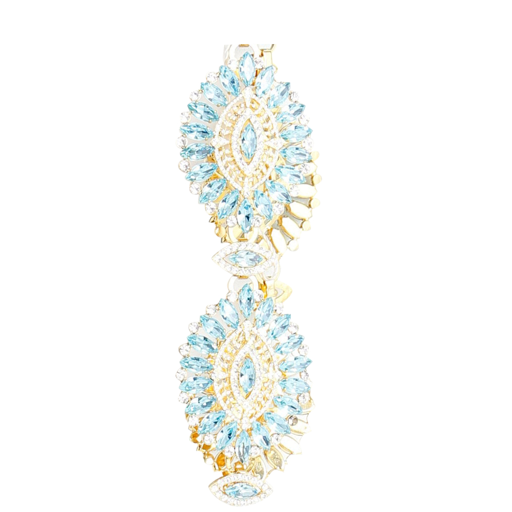 

Dolce & Gabbana Blue Crystal Embellished Belt Size IT 40