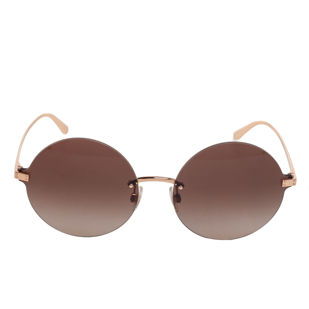 

Dolce & Gabbana Gold Tone/ Brown Gradient DG 2228 Round Sunglasses