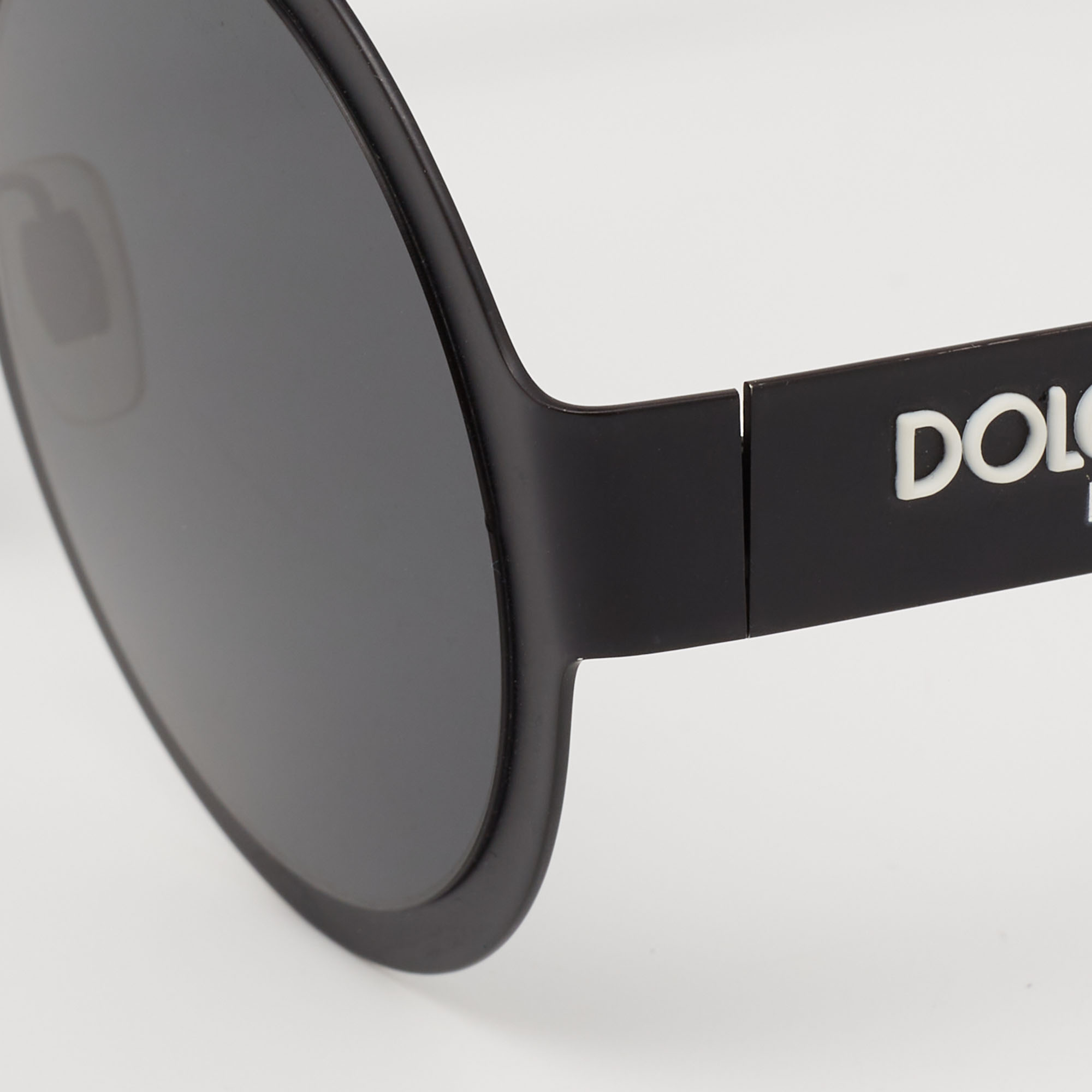 

Dolce & Gabbana Black Tone/ Grey DG2234 Round Sunglasses