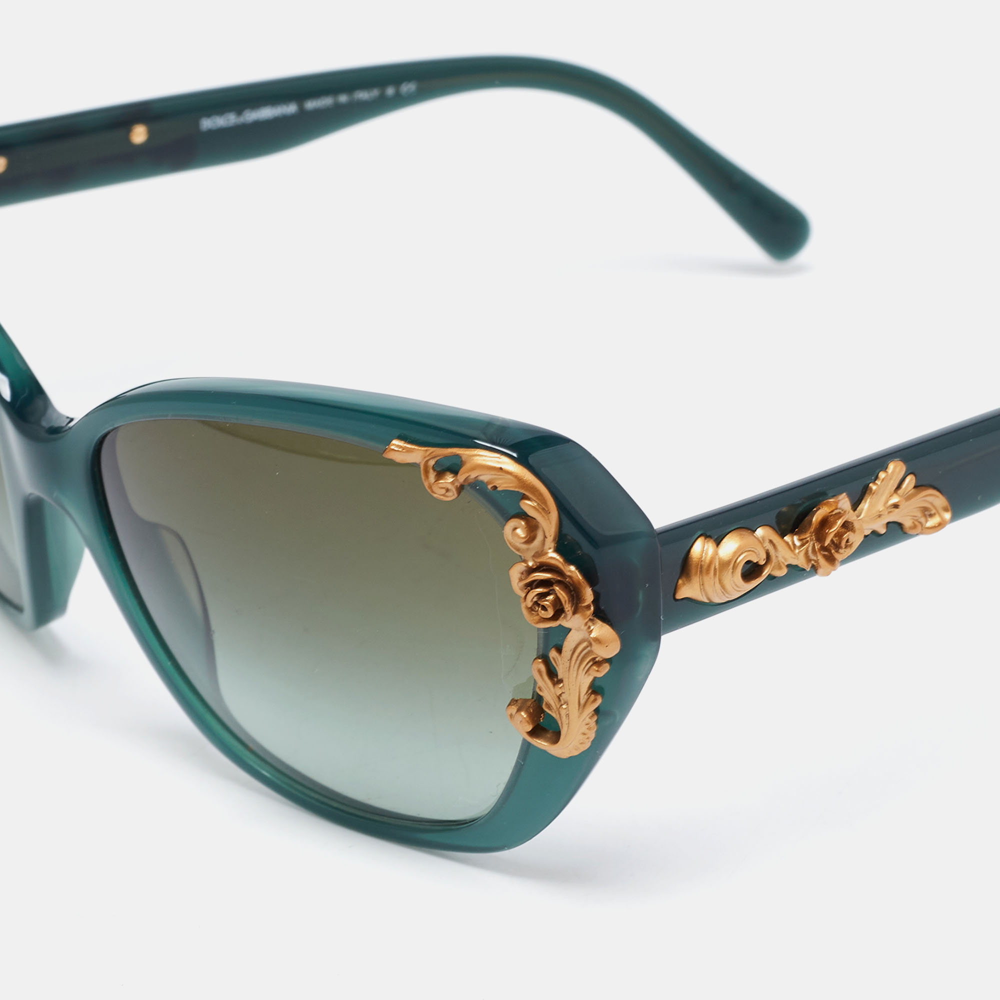 

Dolce & Gabbana Opal Green/ Green Gradient DG4167 Sicilian Baroque Sunglasses
