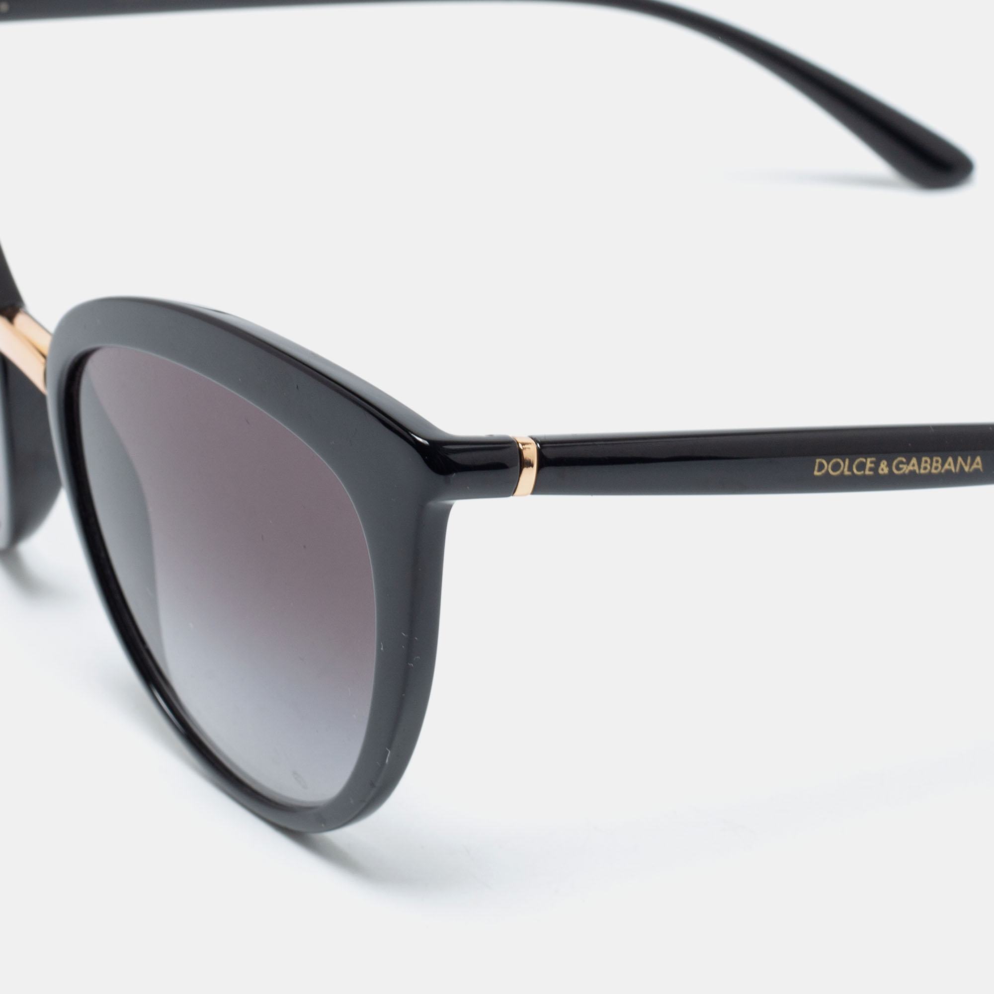 

Dolce & Gabbana Black/ Grey Gradient DG 6113 Cat Eye Sunglasses