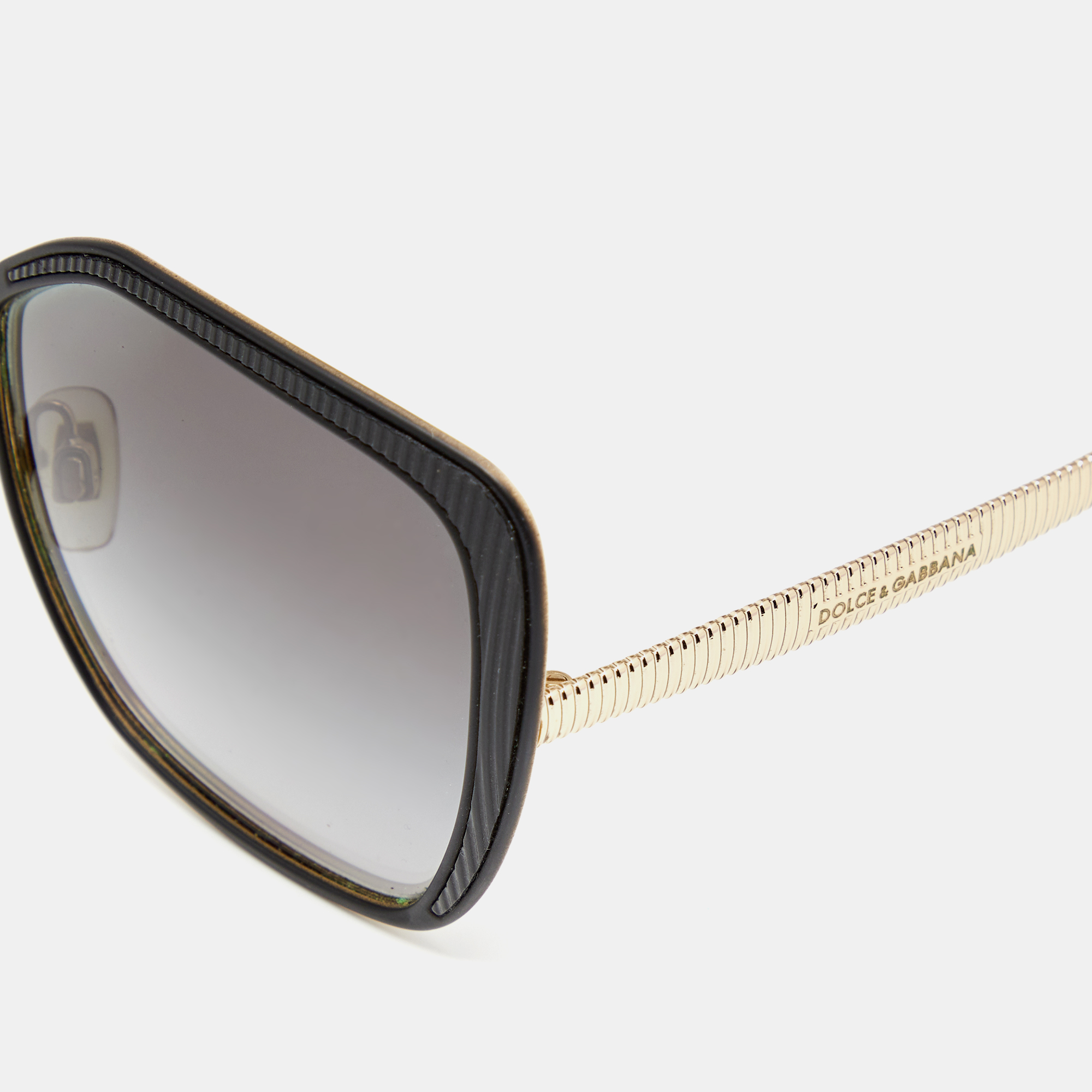 

Dolce & Gabbana Grey Gradient/Black DG2197 Oversized Sunglasses
