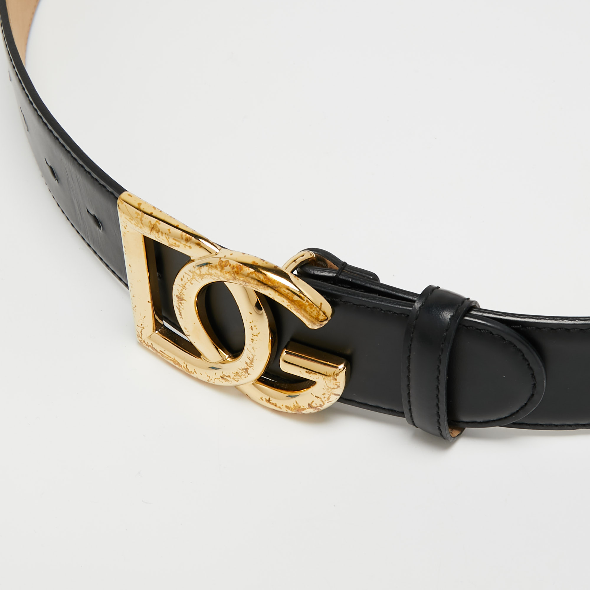 

Dolce & Gabbana Black Leather Belt