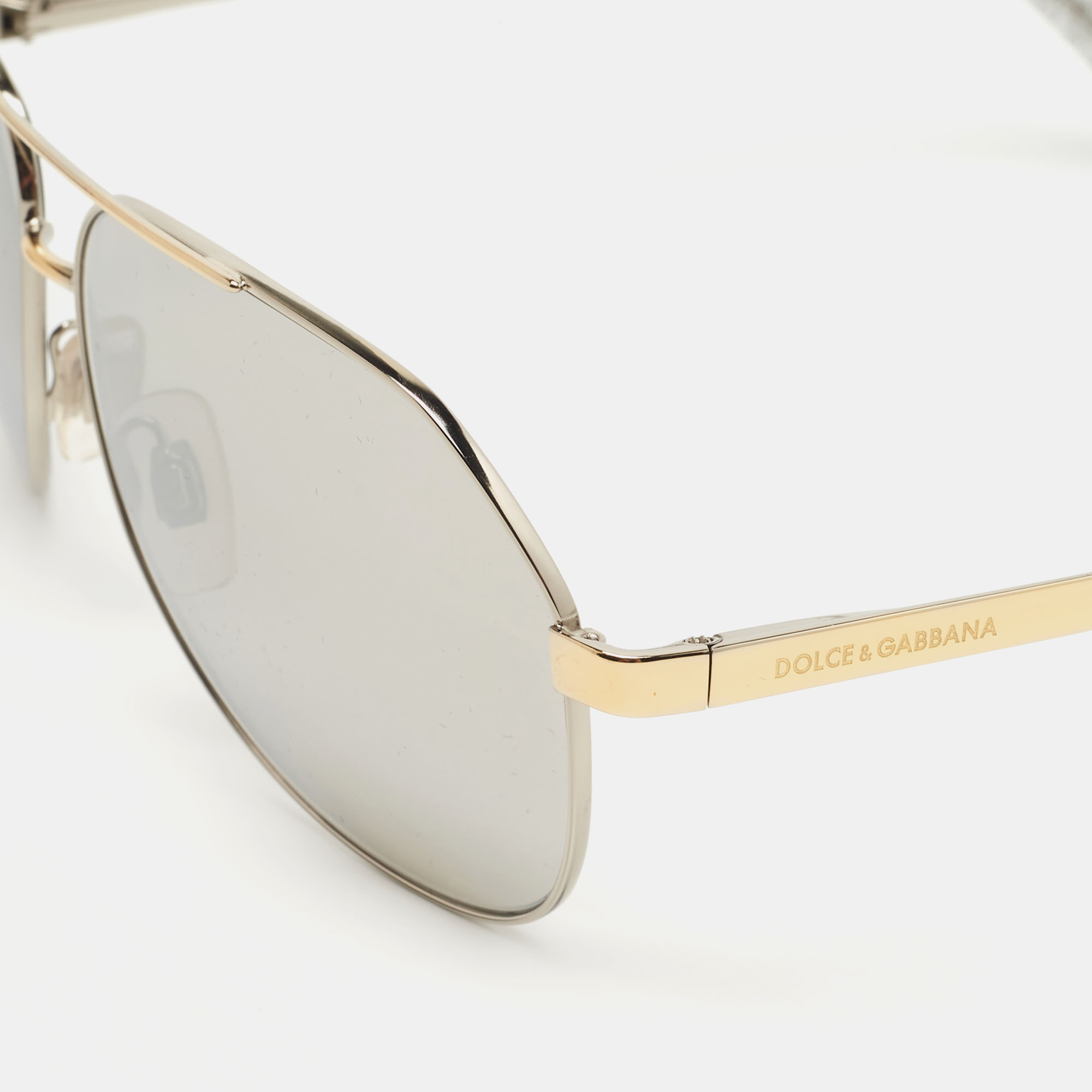 

Dolce & Gabbana Silver DG2144 Aviators Sunglasses