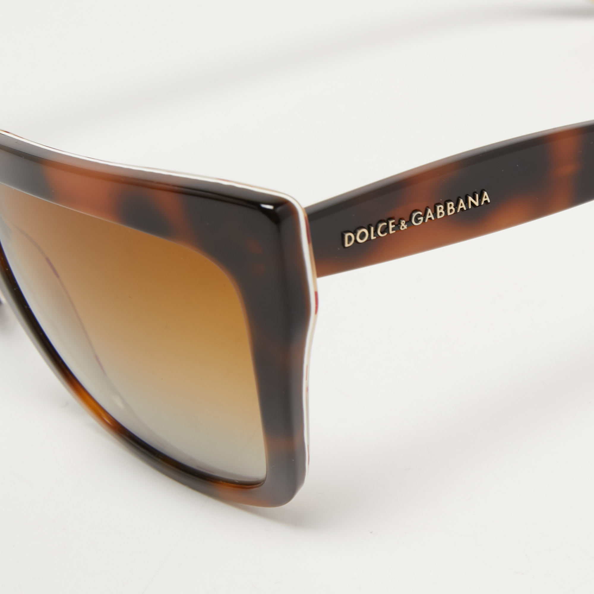 

Dolce & Gabbana Brown/Red DG4228 Square Sunglasses