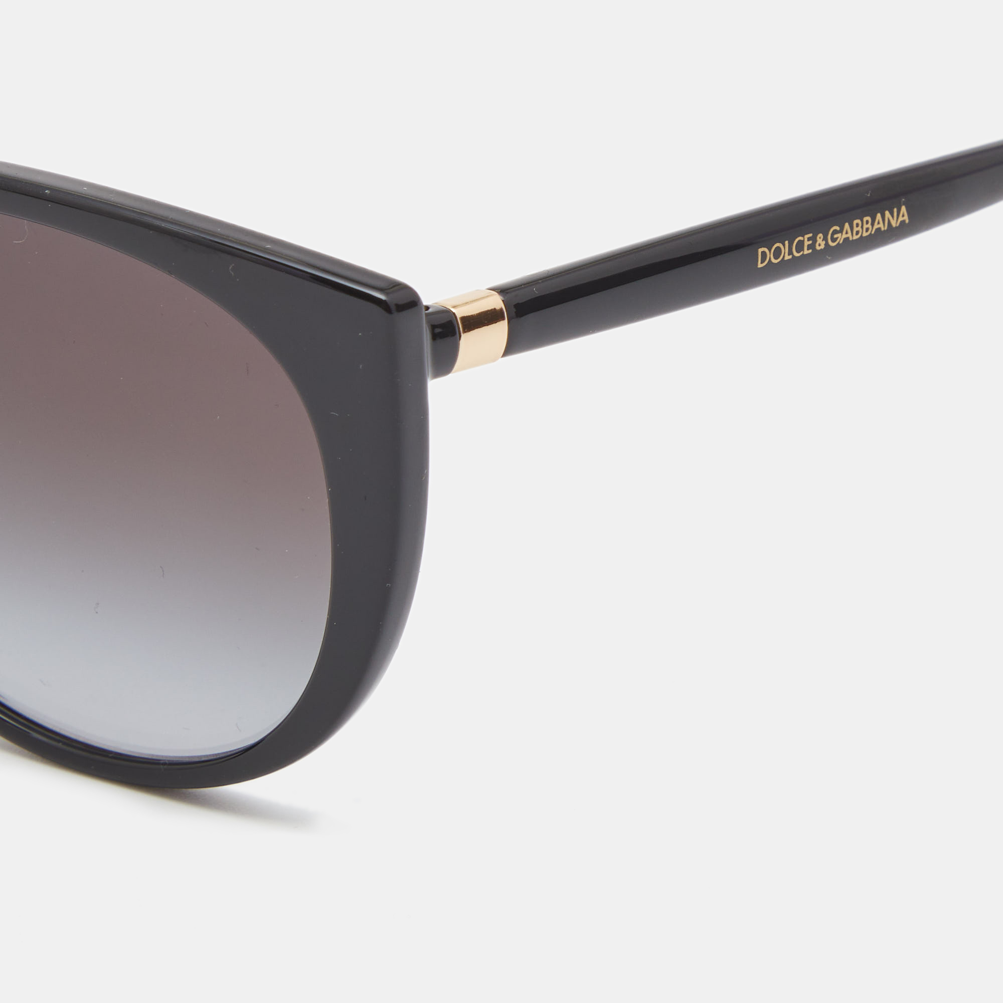 

Dolce & Gabbana Black Gradient Cat Eye Sunglasses