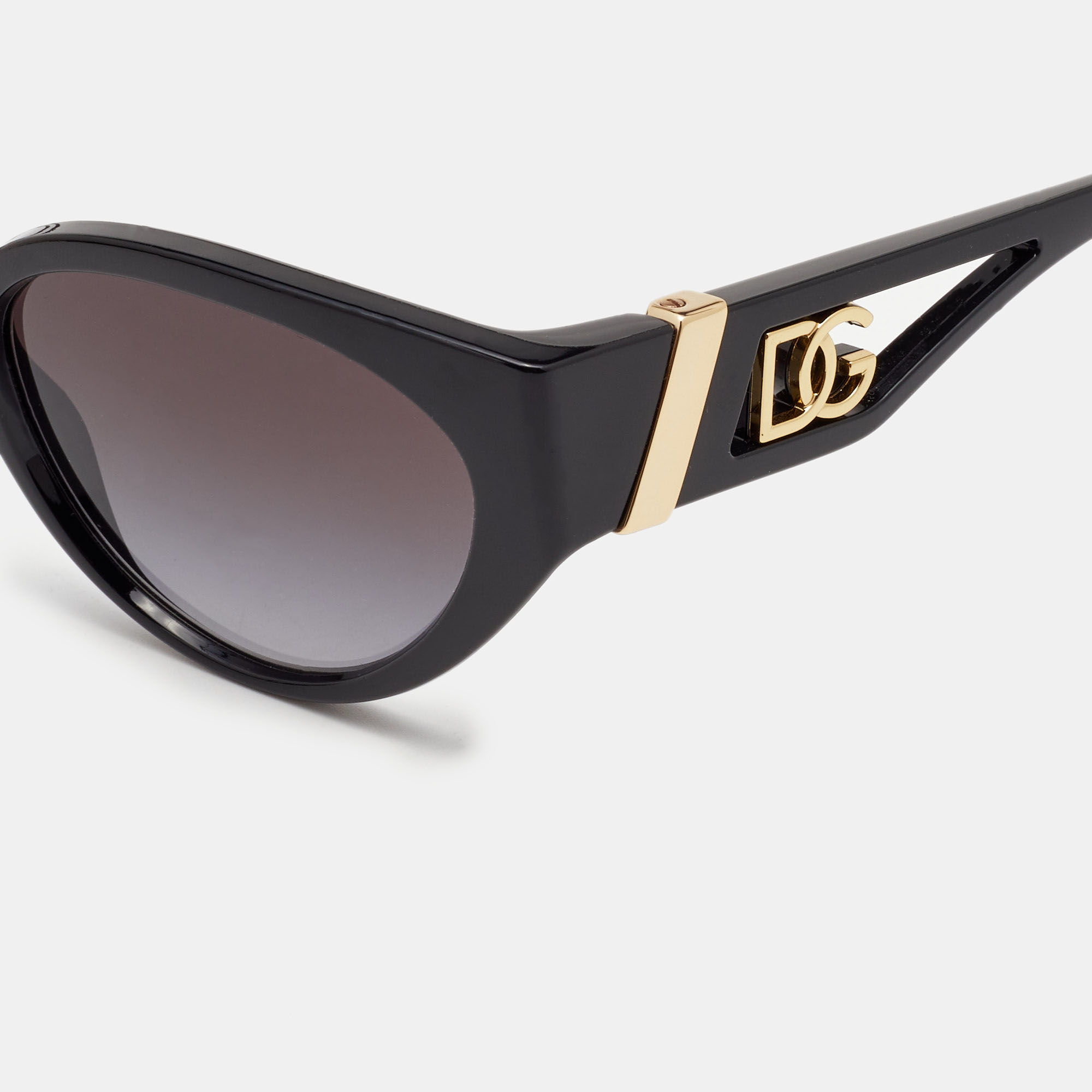 

Dolce & Gabbana Black/Grey Gradient DG 6146 Cat-Eye Sunglasses