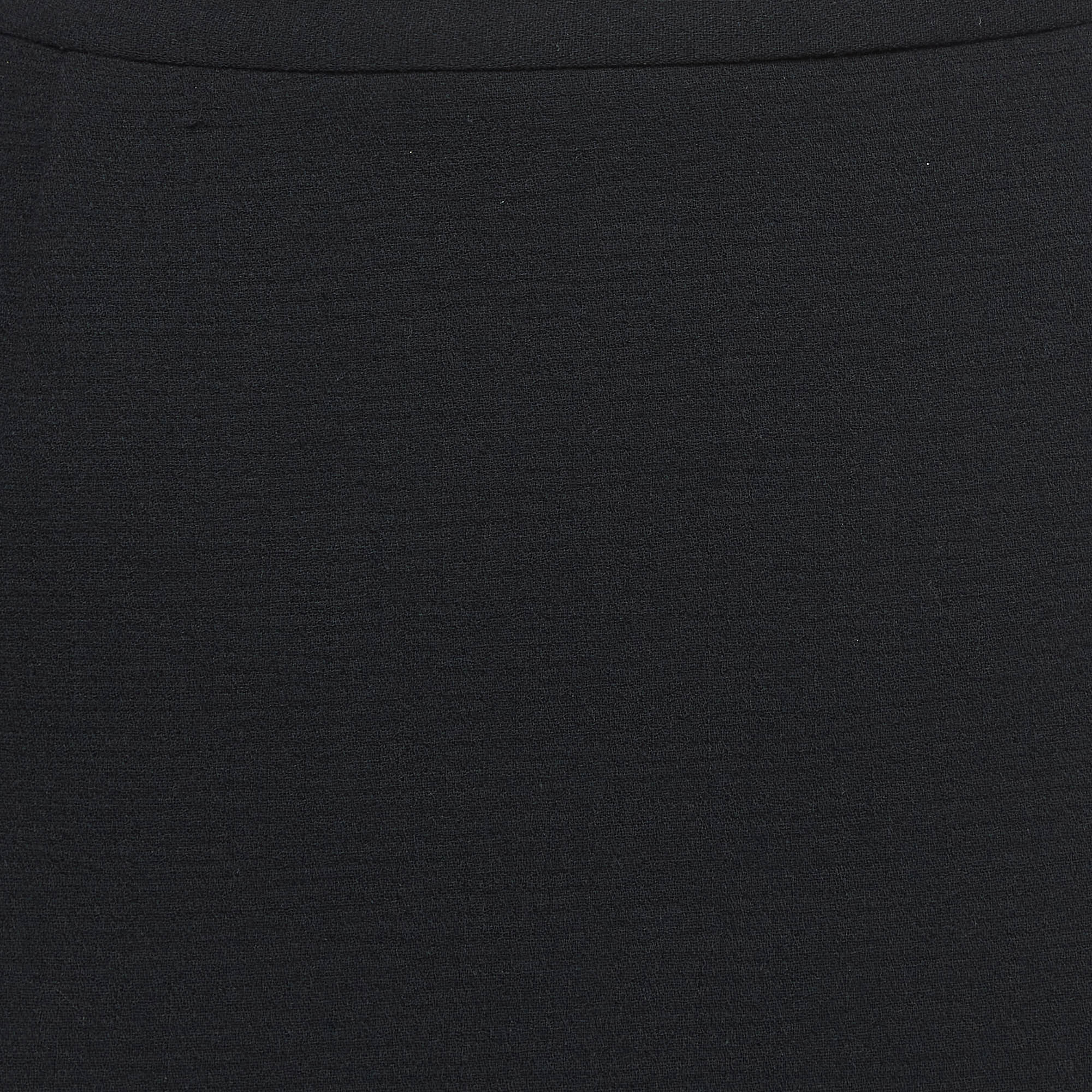Dolce & Gabbana Vintage Black Wool-Blend Pencil Skirt M 