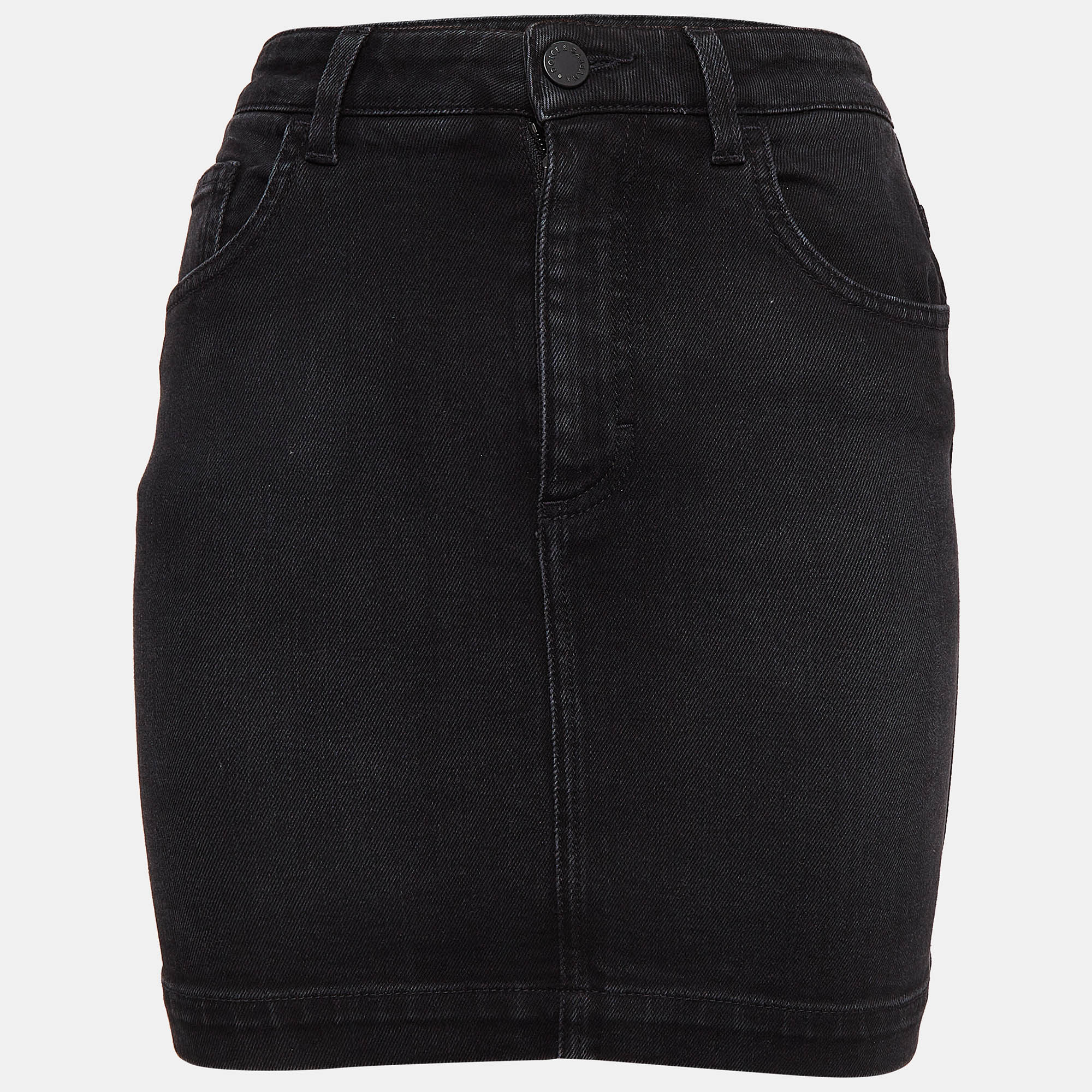 

Dolce & Gabbana Black Denim Mini Skirt XS