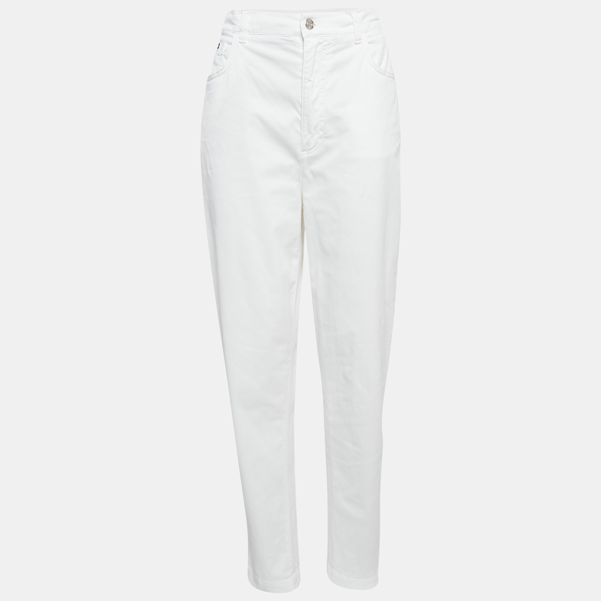 

Dolce & Gabbana White Denim Amber Jeans L Waist 34"