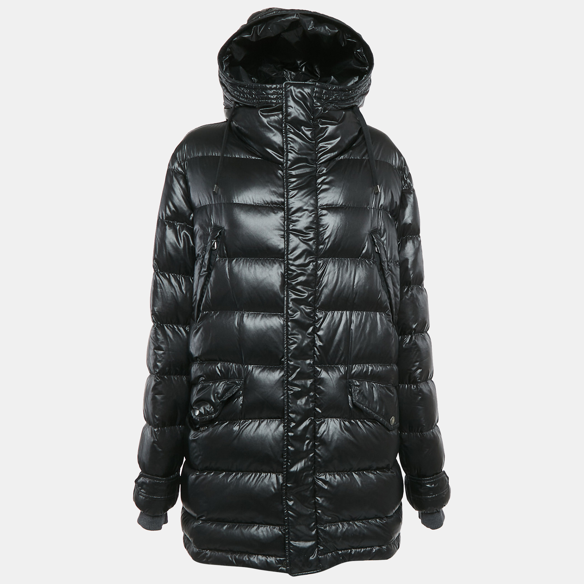 

Dolce & Gabbana Black Nylon Zip-Up Quilted Down Jacket L