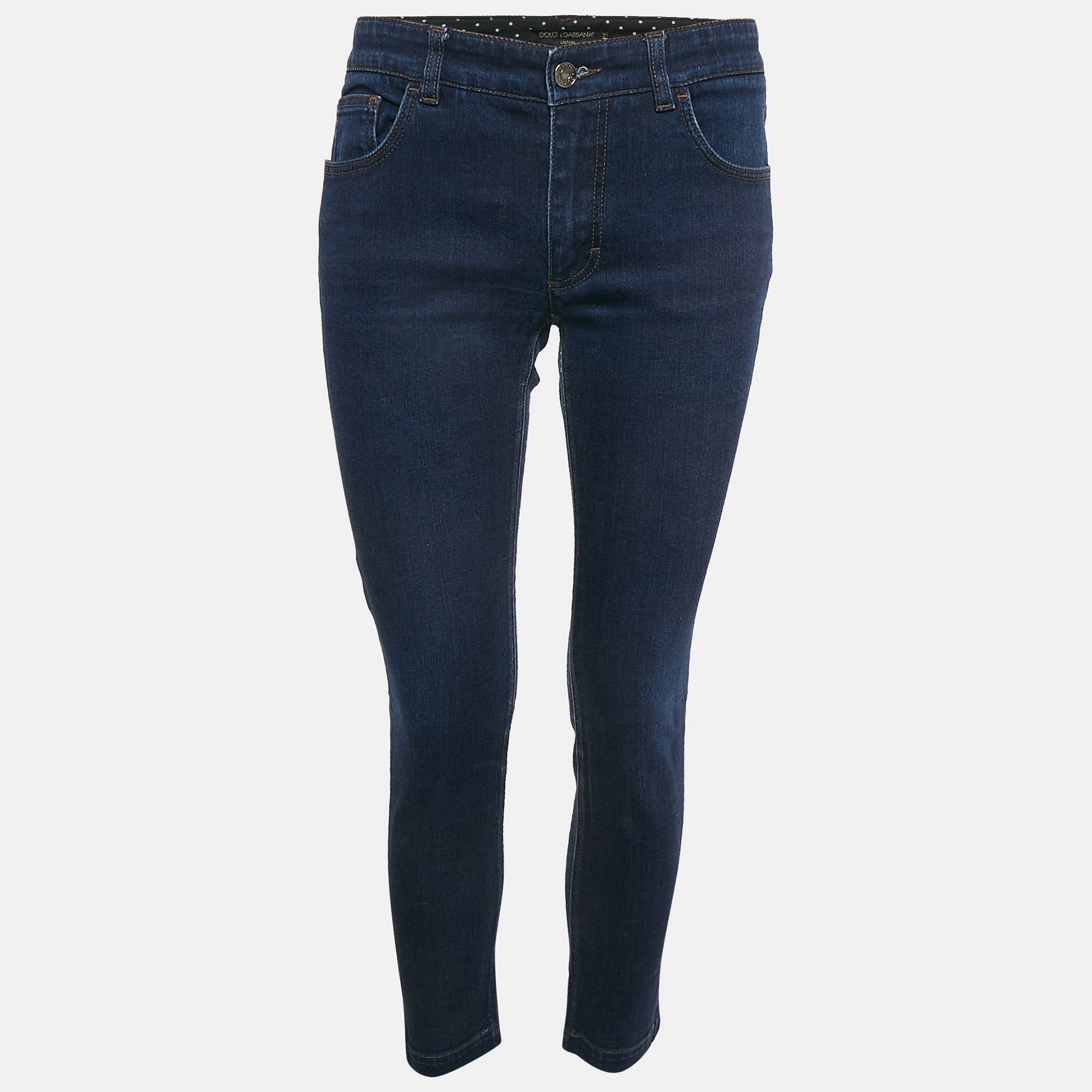 

Dolce & Gabbana Navy Blue Denim Kate Jeans M