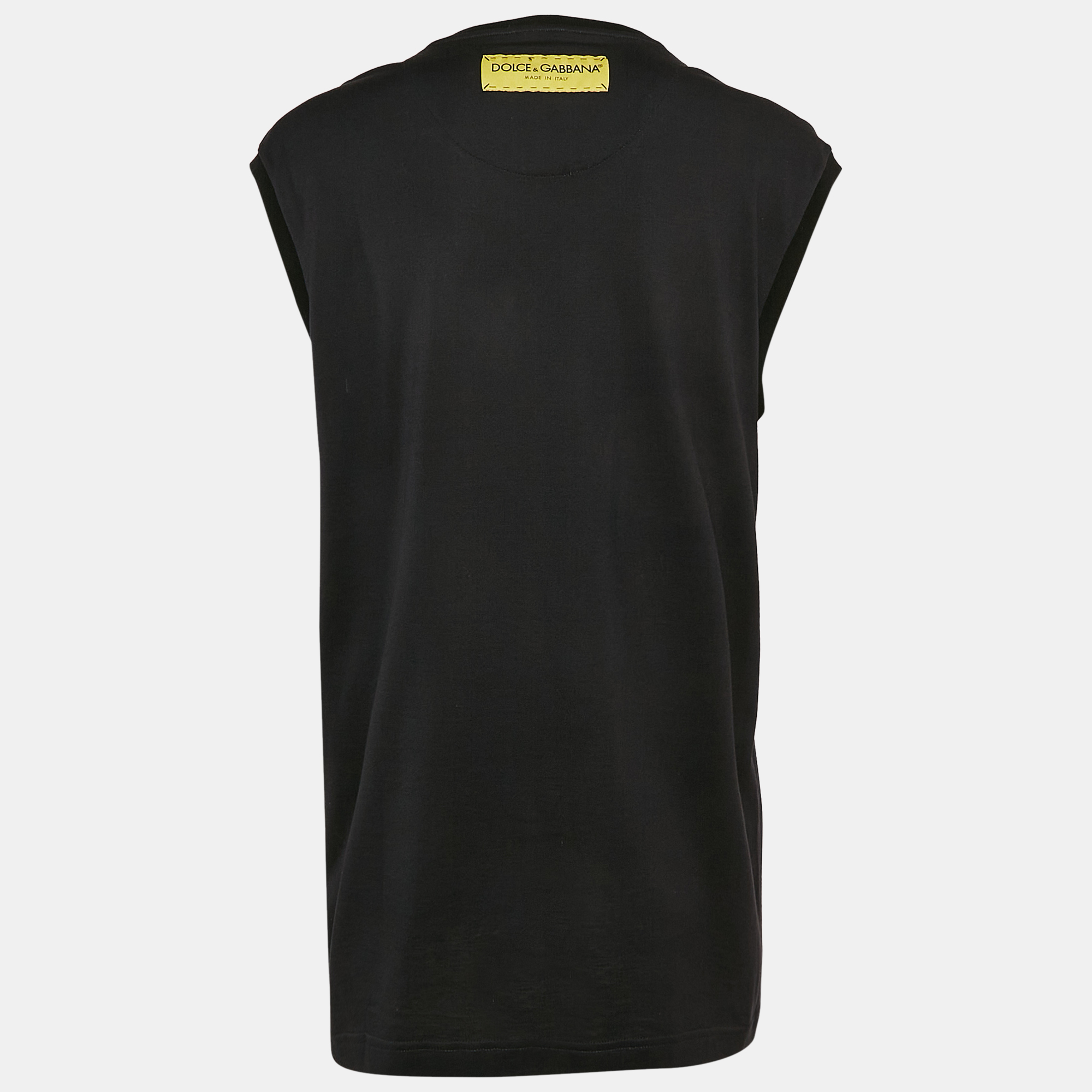 Dolce & Gabbana Black DGCOOL Print Jersey Sleeveless T-Shirt S 