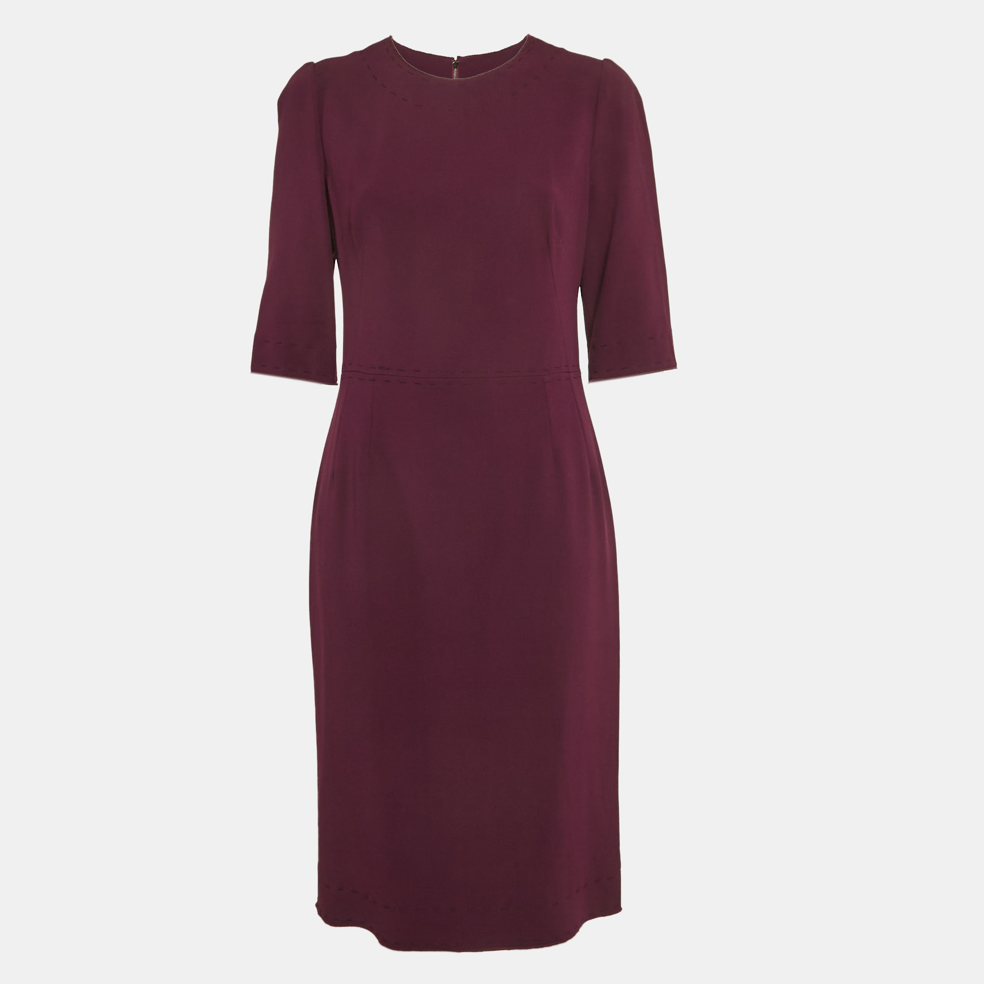 

Dolce & Gabbana Purple Crepe Midi Dress L