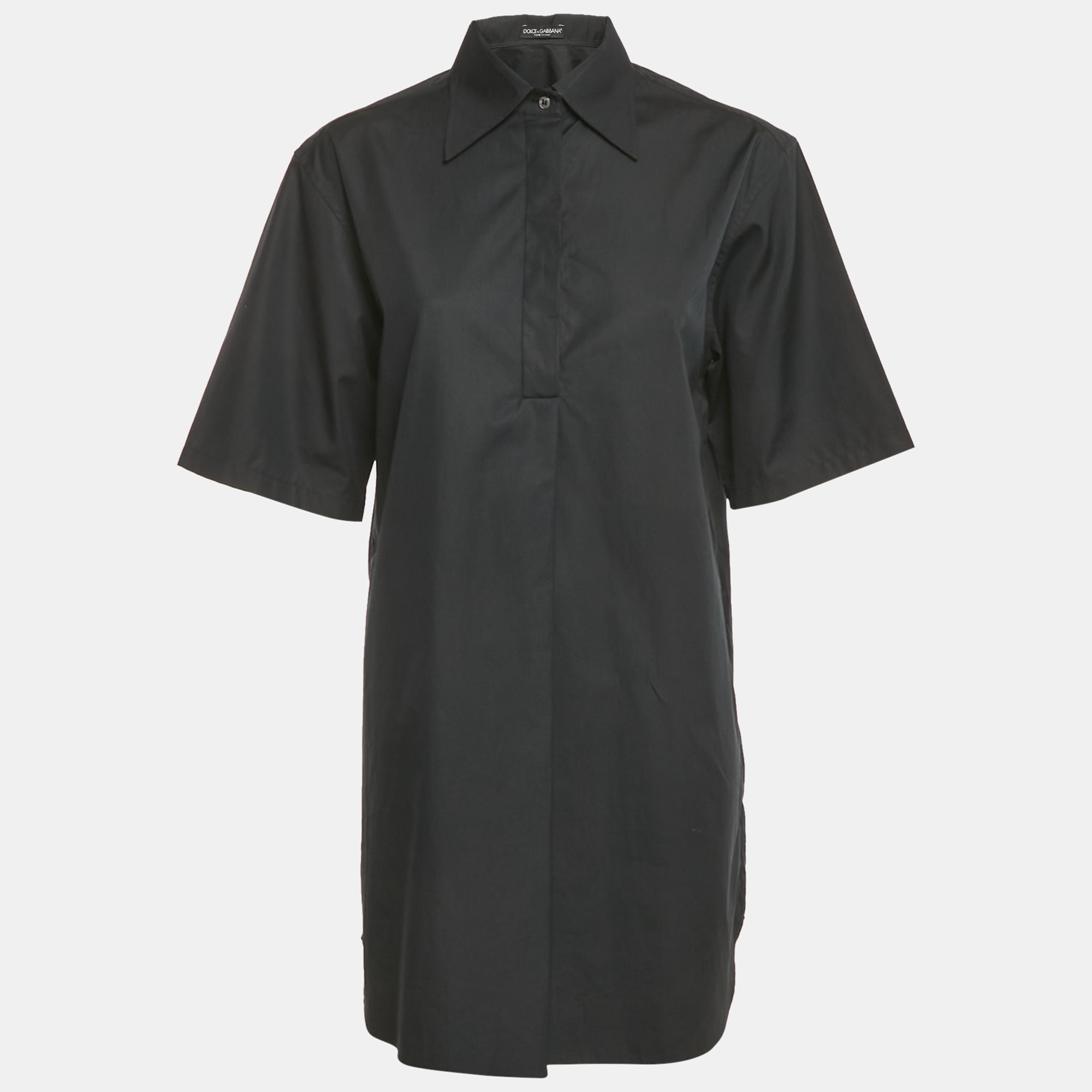 

Dolce & Gabbana Black Cotton Oversize Tunic S