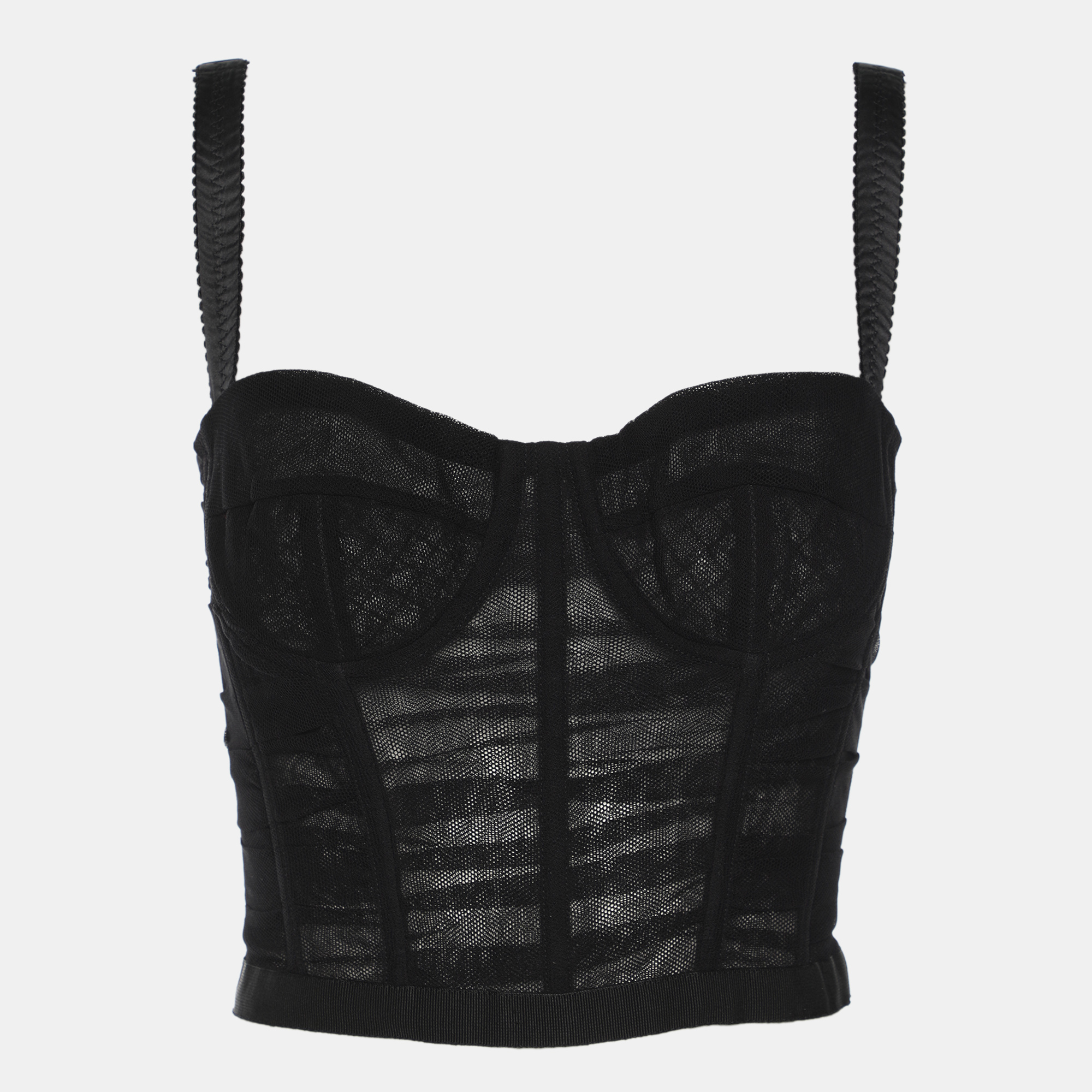 

Dolce & Gabbana Black Tulle Top S