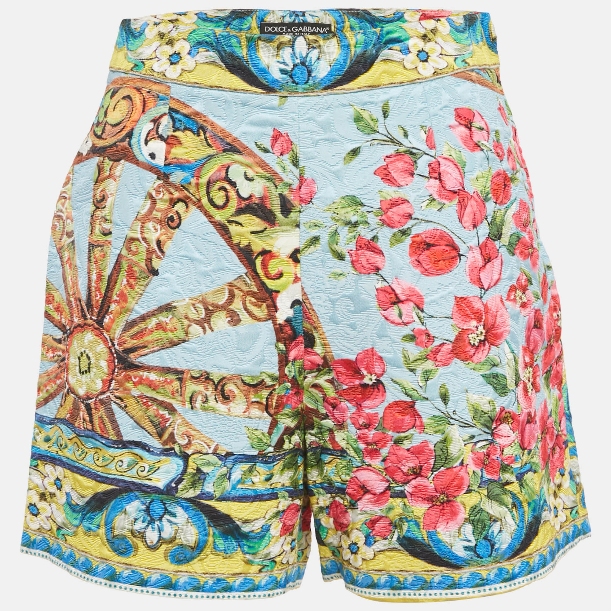 

Dolce & Gabbana Multicolor Printed Jacquard Shorts S