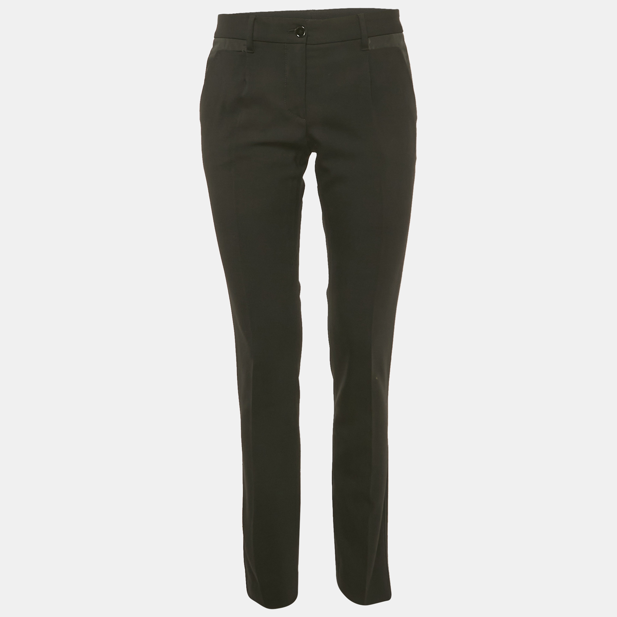 

Dolce & Gabbana Black Wool Blend Formal Trousers S