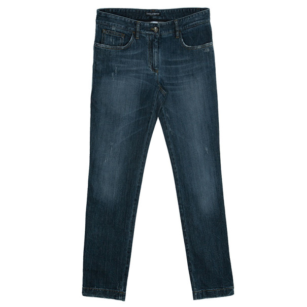 Pre Owned Dolce and Gabbana Low Rise Jeans M