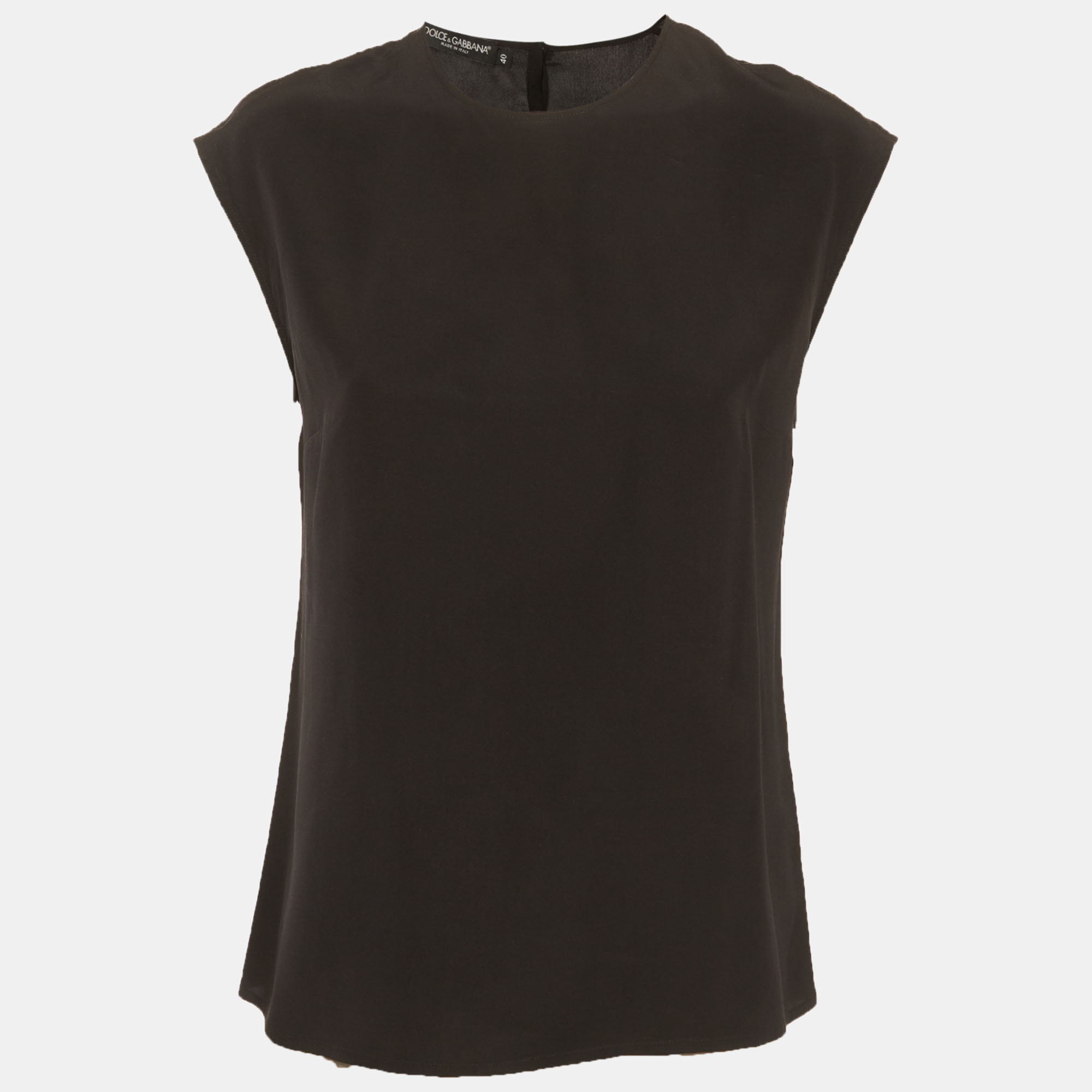 

Dolce & Gabbana Black Silk Top S