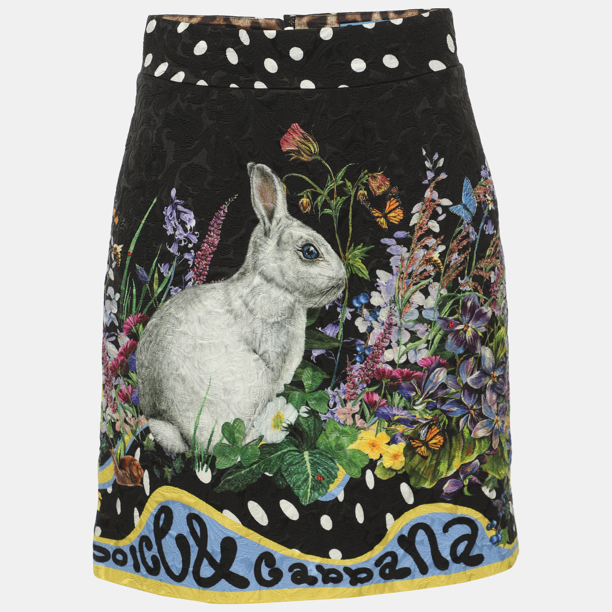 Pre-owned Dolce & Gabbana Multicolor Jacquard Mini Skirt S