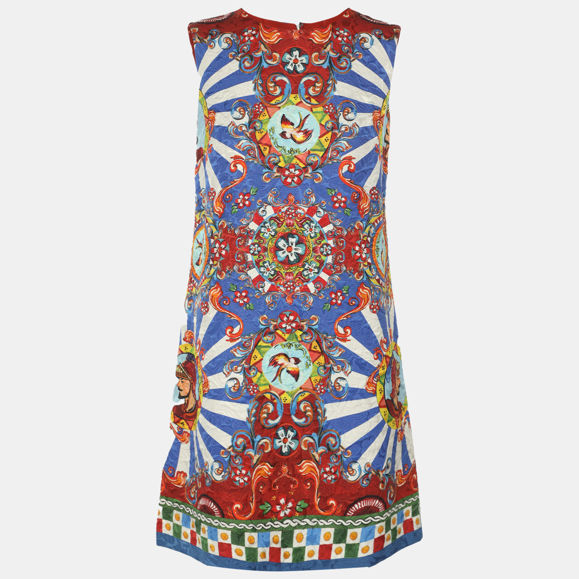 

Dolce & Gabbana Multicolor Printed Jacquard Dress S
