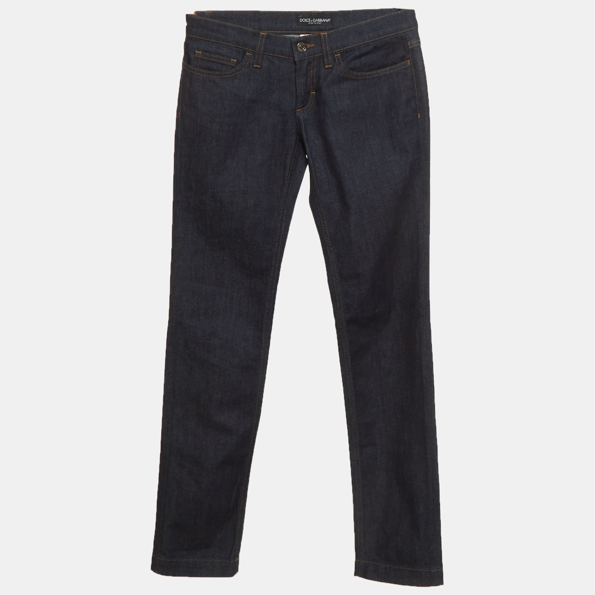 

Dolce & Gabbana Indigo Denim Skinny Jeans S/Waist 28", Blue