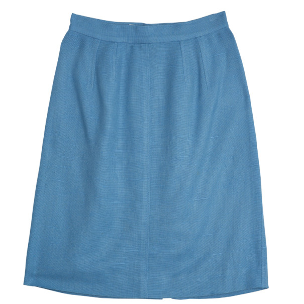 Pre Owned Dolce and Gabbana Grey Pencil Skirt M