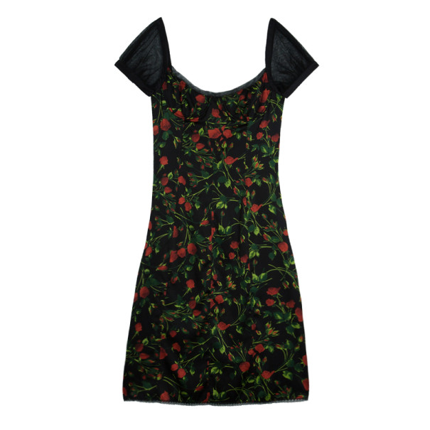 مملوكة مسبقًا Dolce and Gabbana Bustier Floral Dress M