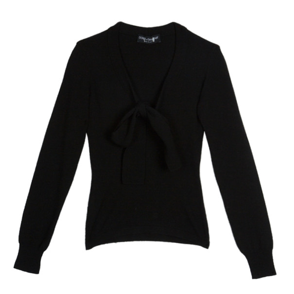 Dolce and Gabbana Tie Wool Top S