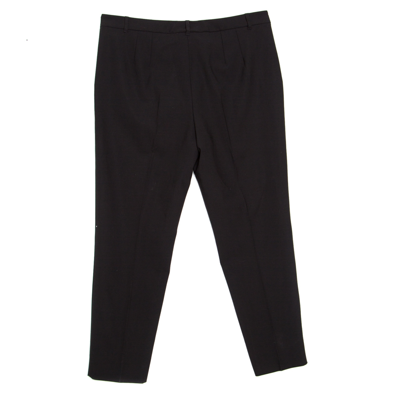 

Dolce and Gabbana Black Wool Tailored Trousers