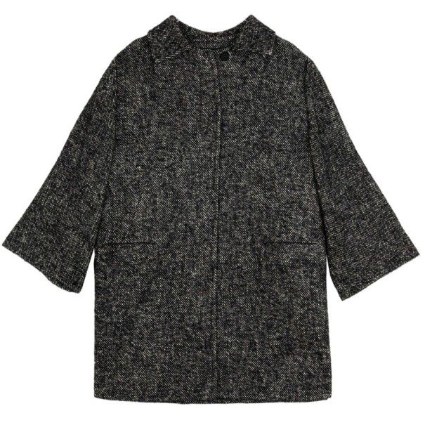 Pre Owned Dolce and Gabbana Gray Wool Herringbone Coat M