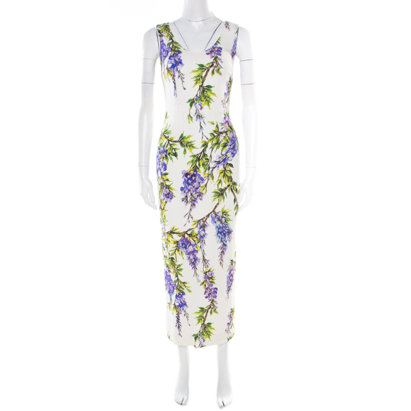 Dolce shops and Gabbana dress wisteria print