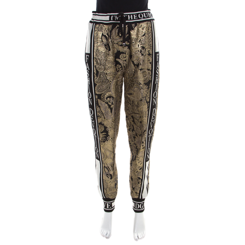 gold jogger pants womens