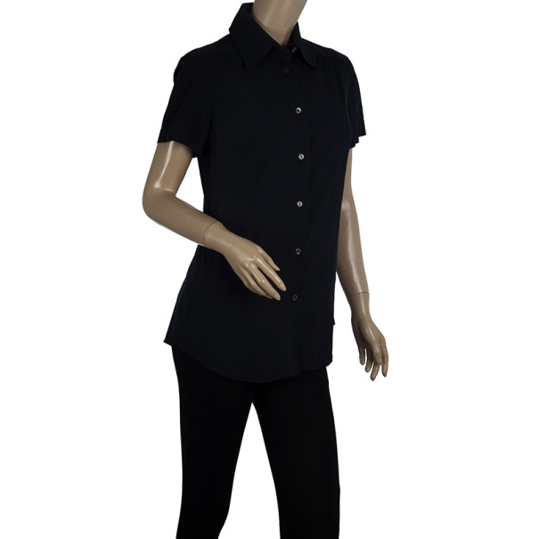 

Dolce and Gabbana Formal Button Down Shirt, Black