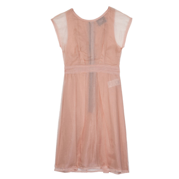 Dolce and Gabbana Chiffon Pink Dress M