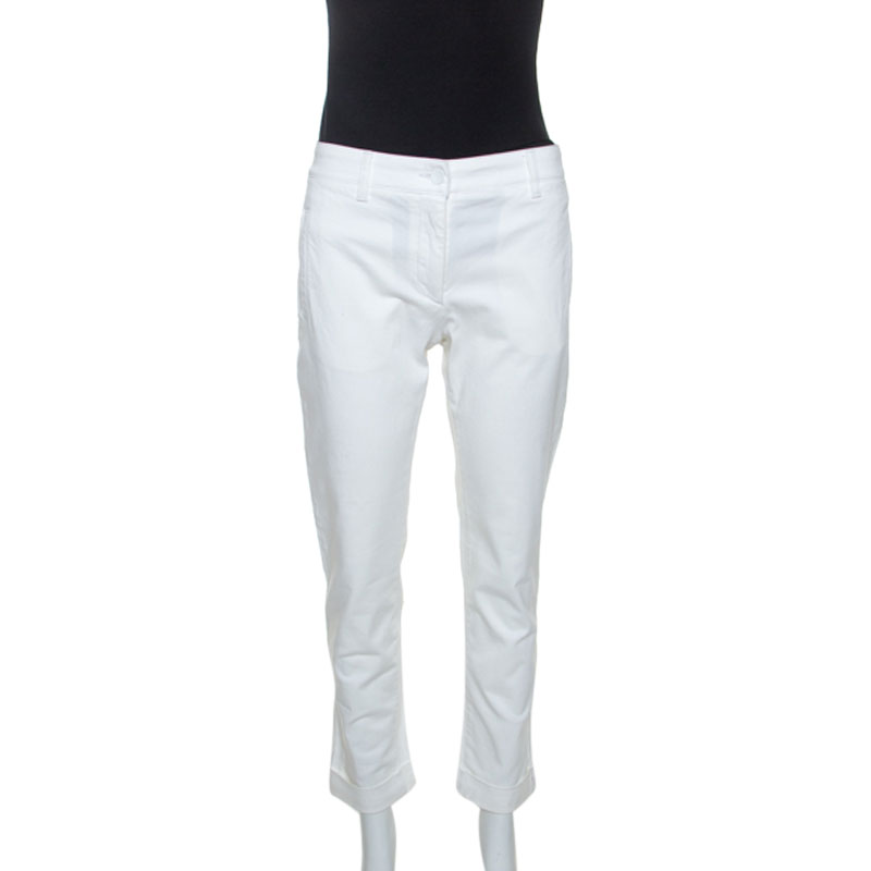 dolce and gabbana white jeans