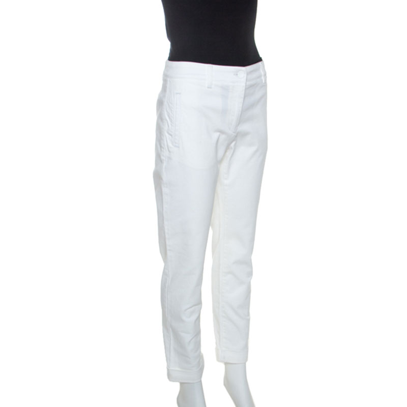 

Dolce & Gabbana White Cotton Denim Jeans