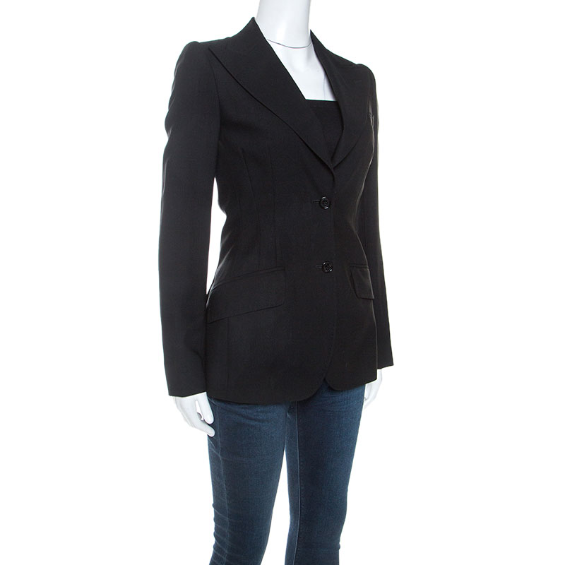 

Dolce & Gabbana Black Wool Blazer