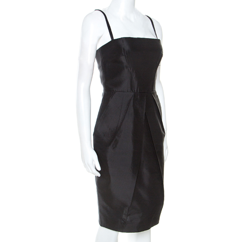 

Dolce & Gabbana Black Taffeta Sleeveless Short Dress