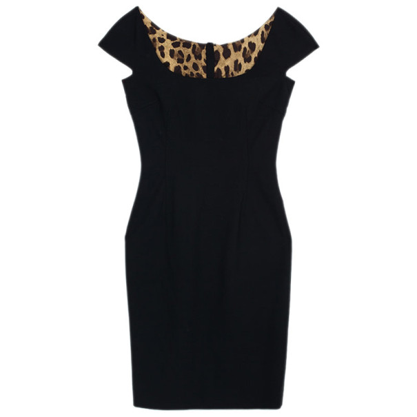 Dolce and Gabbana Fitted Square-neck Dress M