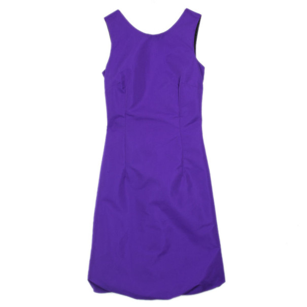 Pre Owned Dolce and Gabbana V Back Bubble Hem Dress XS