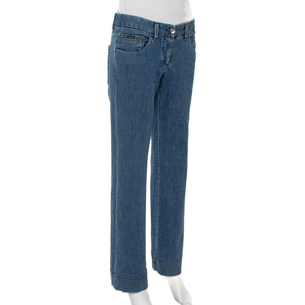 

Dolce & Gabbana Blue Denim Straight Leg Jeans
