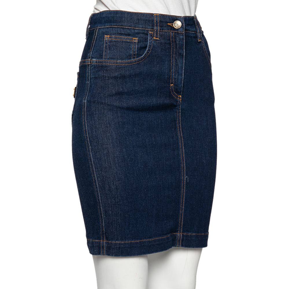 

Dolce & Gabbana Blue Denim Short Skirt