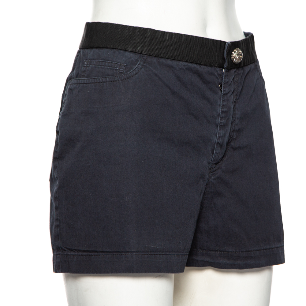 

Dolce & Gabbana Navy Blue Cotton Shorts