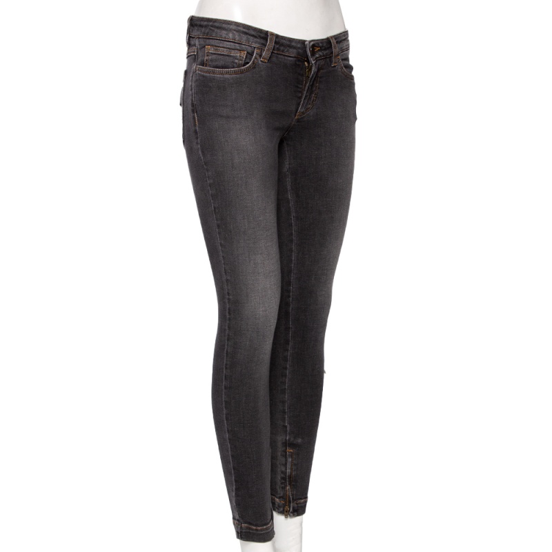 

Dolce & Gabbana Grey Denim Cropped Pretty Fit Jeans